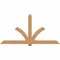 Ekena Millwork Redmond Smooth Timber Gable Bracket, Western Red Cedar, 96"W x 48"H x 5 1/2"D x 5 1/2"F, 12/12 Pitch GBW096X48X0606RED00SWR - alternate 1